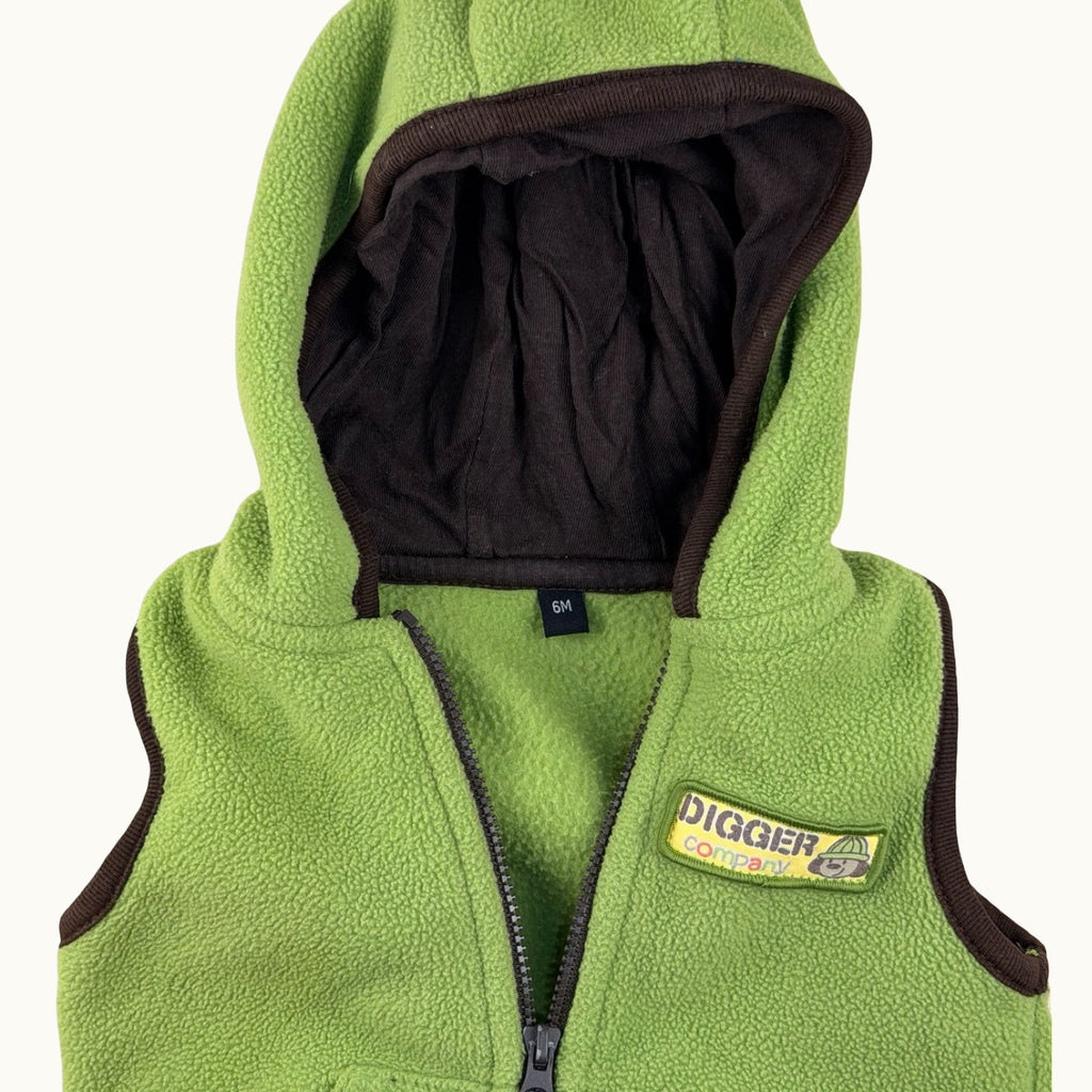 Veste polaire à capuche sans manches - 6 mois
