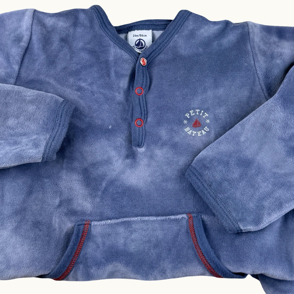 Pyjama en velours Petit Bateau - 24 mois