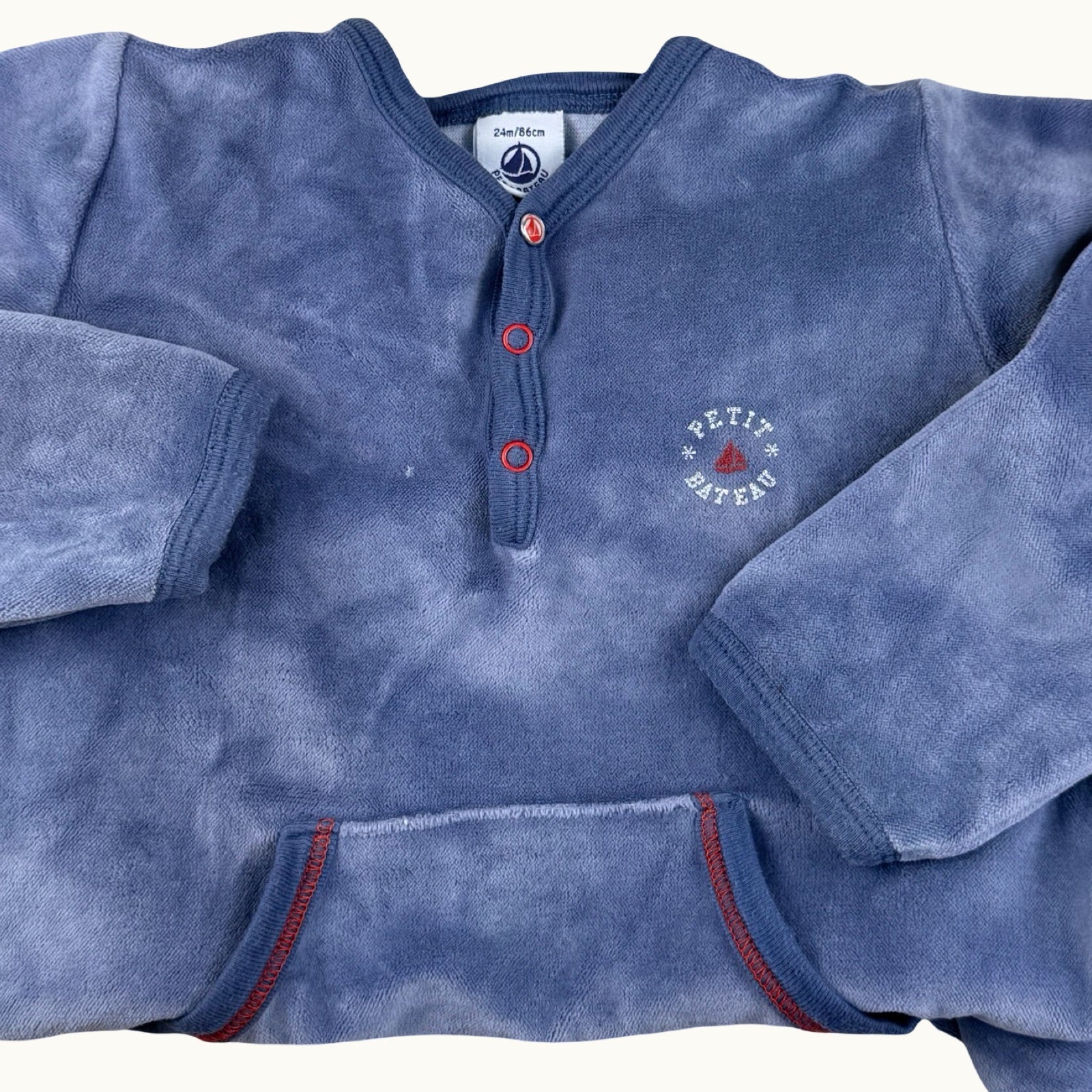 Pyjama en velours Petit Bateau - 24 mois