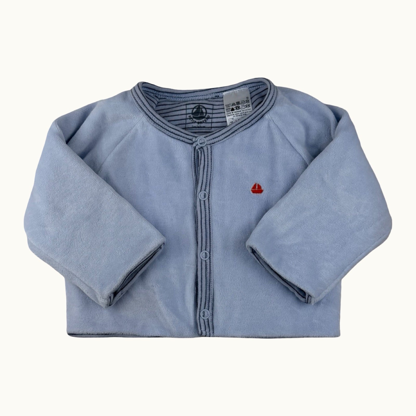 Veste en velours Petit Bateau - 3 mois