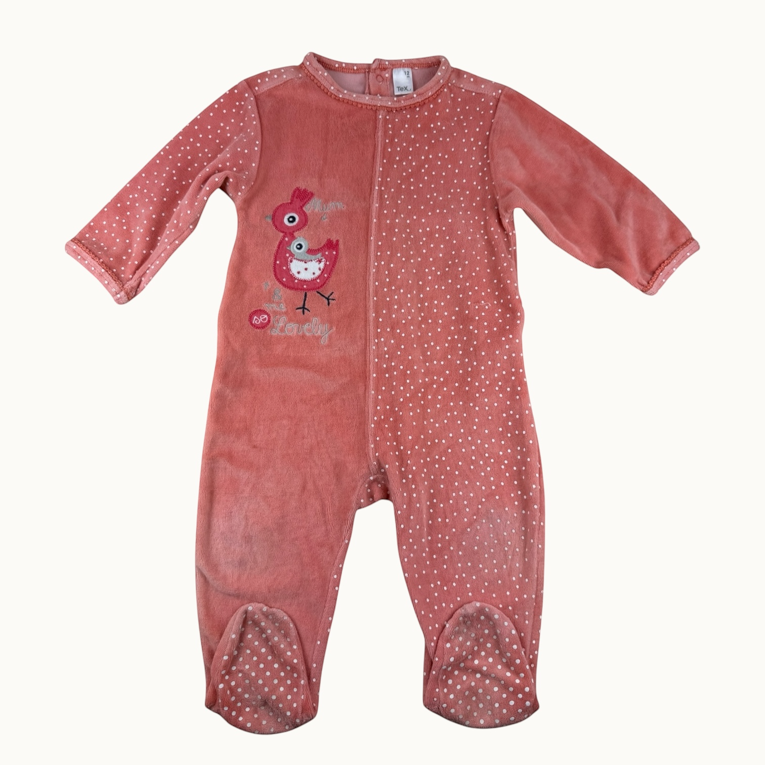 Pyjama velours - 12 mois