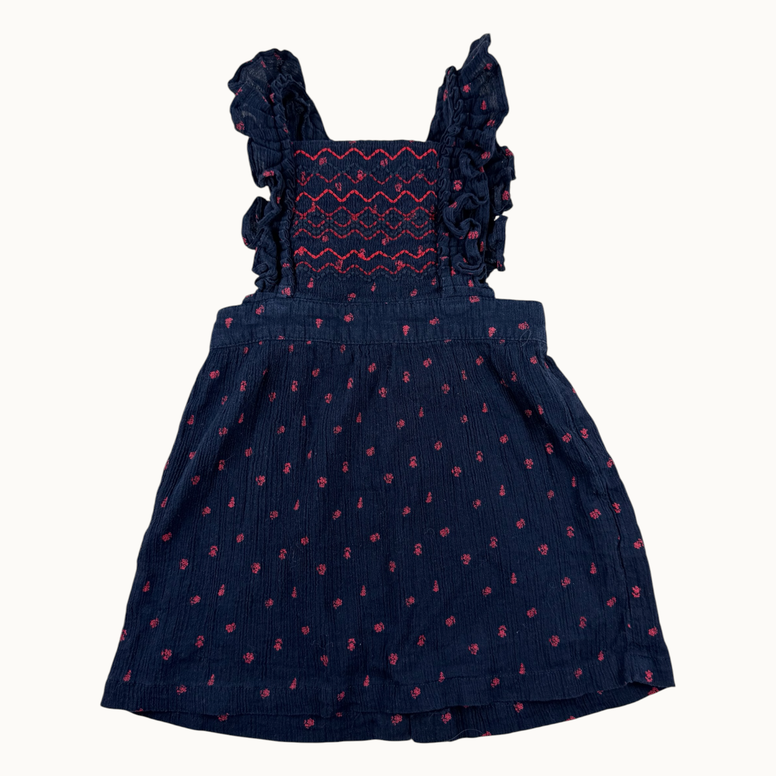 Robe brodée gaze de coton - 18 mois