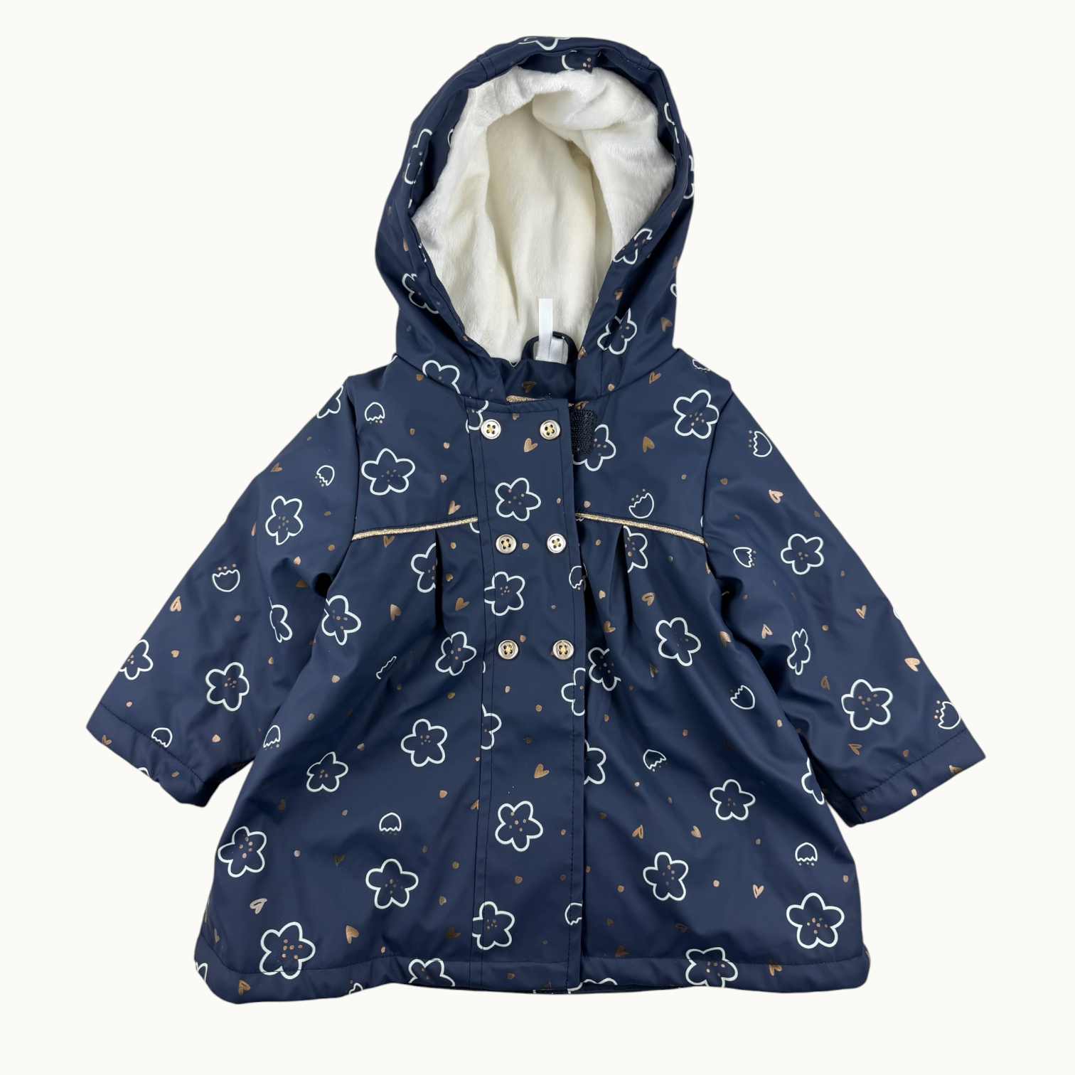 Manteau imperméable fourré - 12 mois