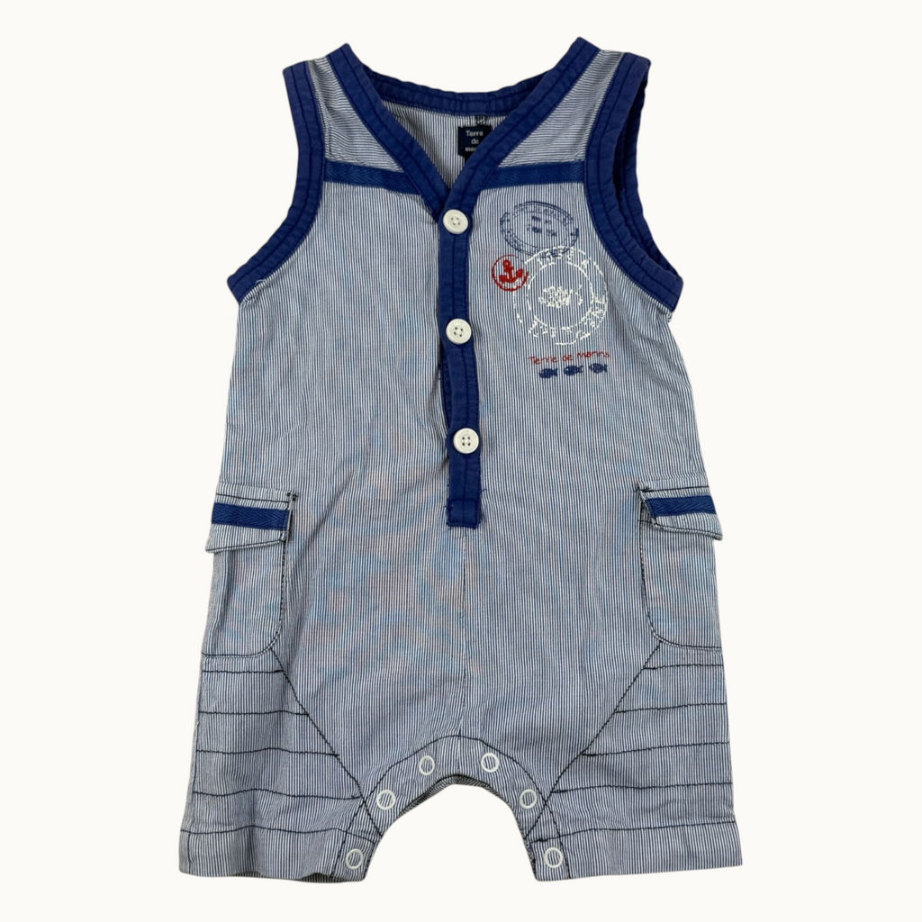 Combinaison short Terre de Marins - 6 mois