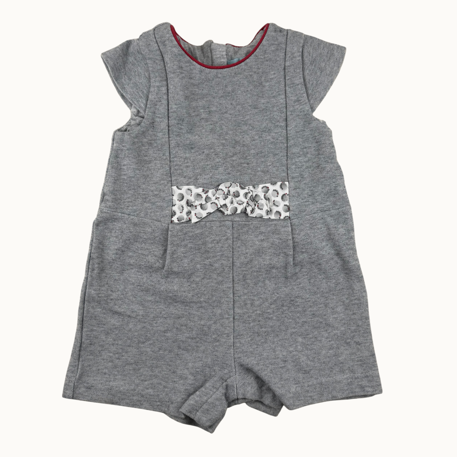Combi short grise - 12 mois