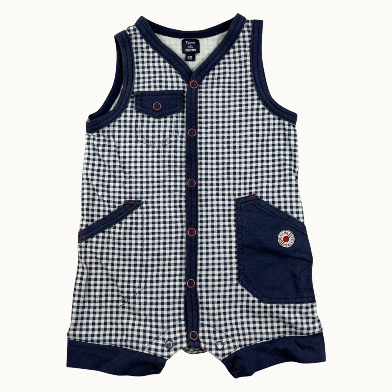 Combinaison short Terre de Marins - 6 mois