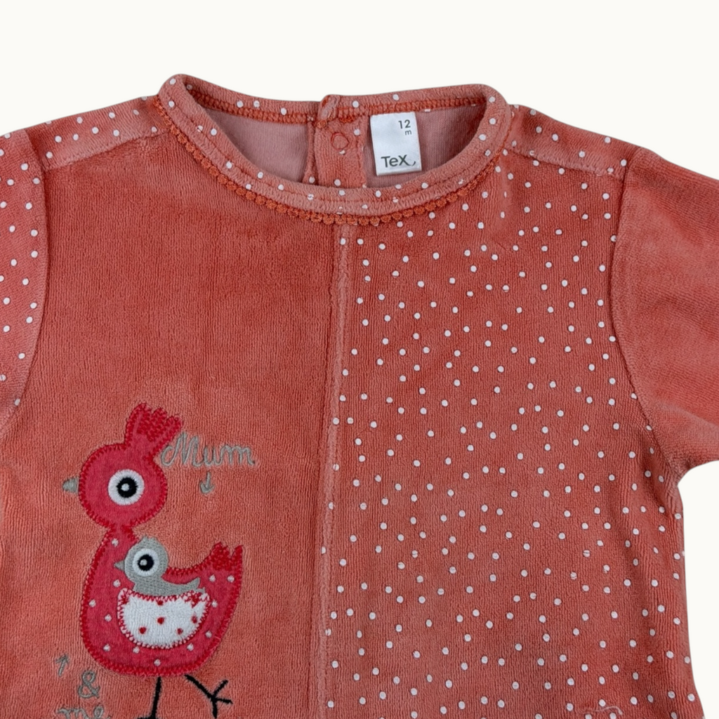 Pyjama velours - 12 mois