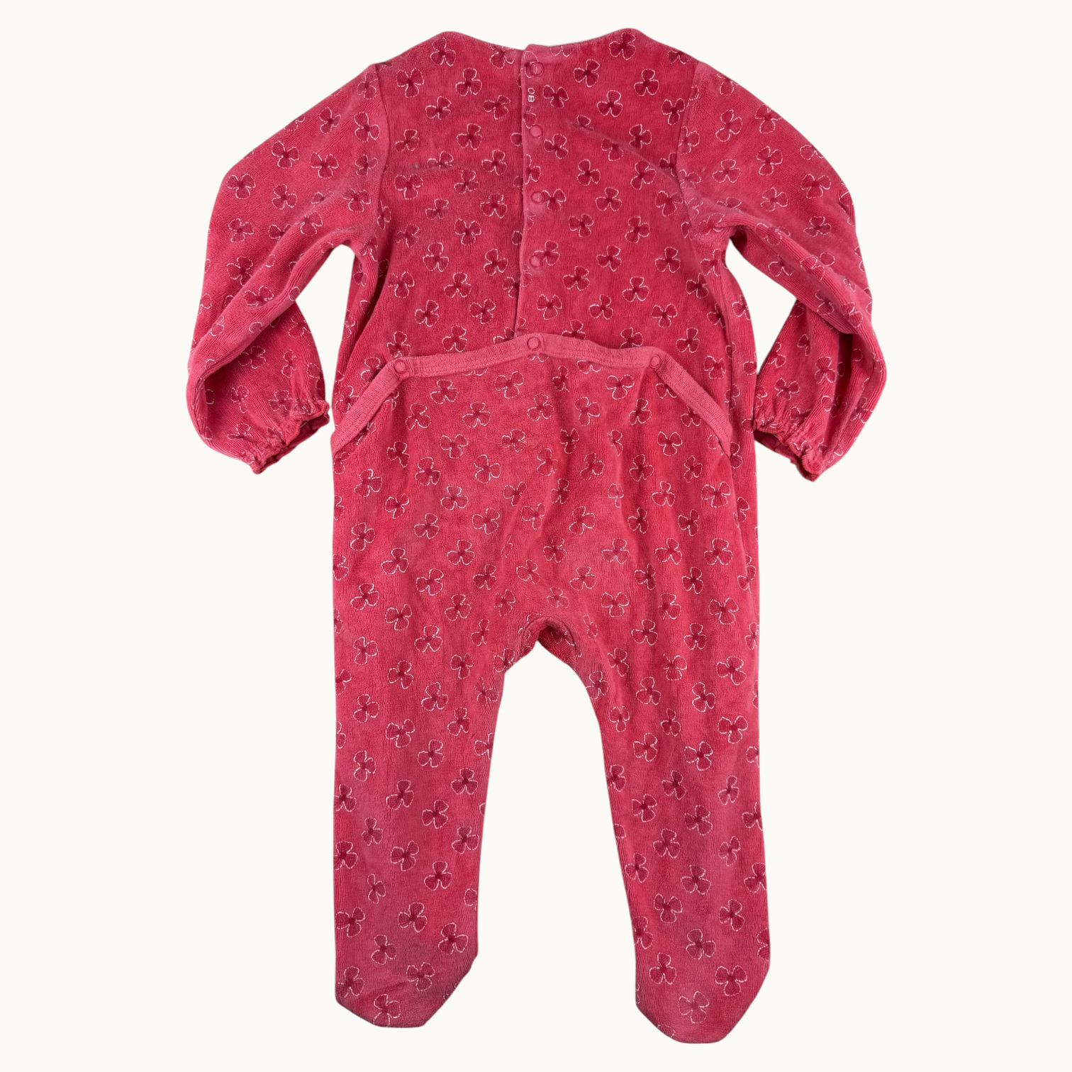 Pyjama velours fleuri - 23 mois