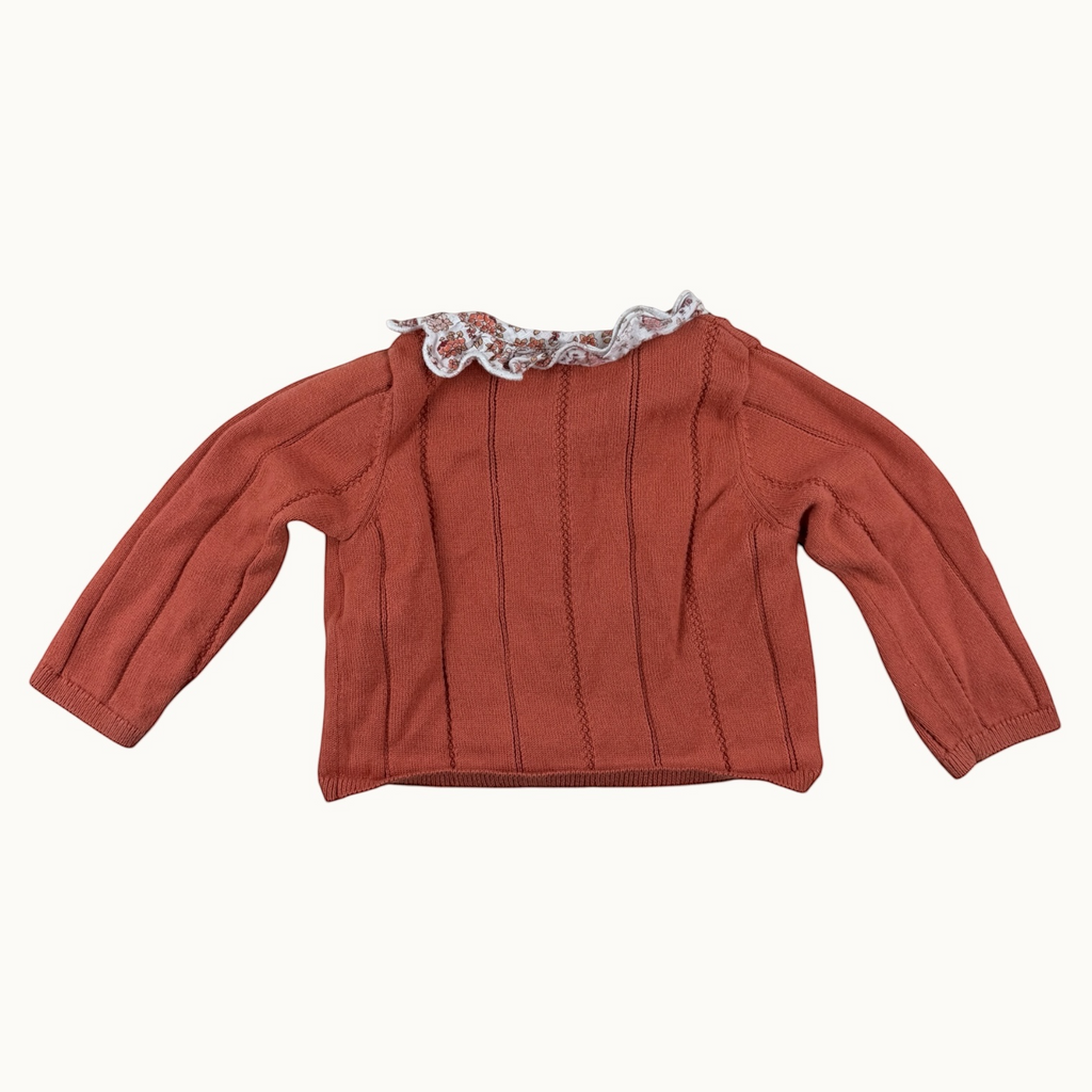 Gilet col fleuri Sergent Major - 9 mois