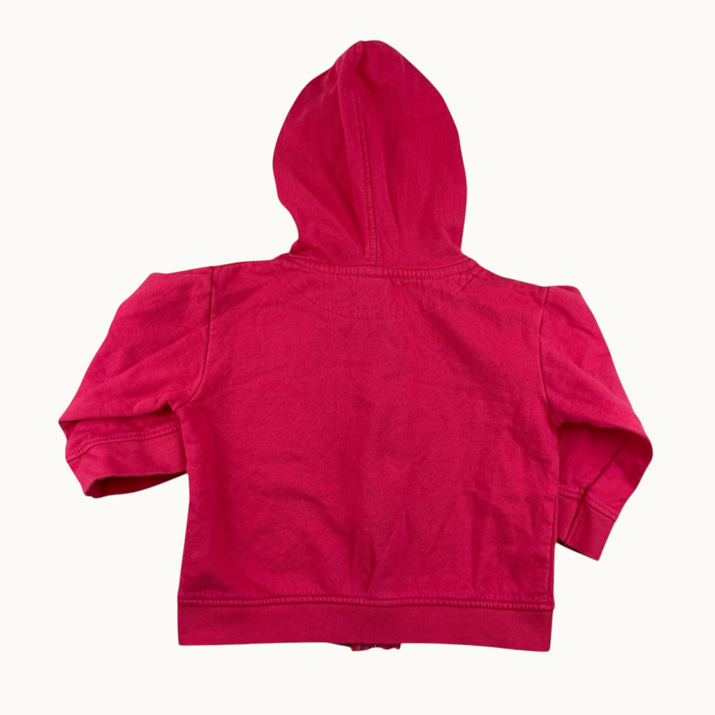 Gilet rose à capuche - 12 mois