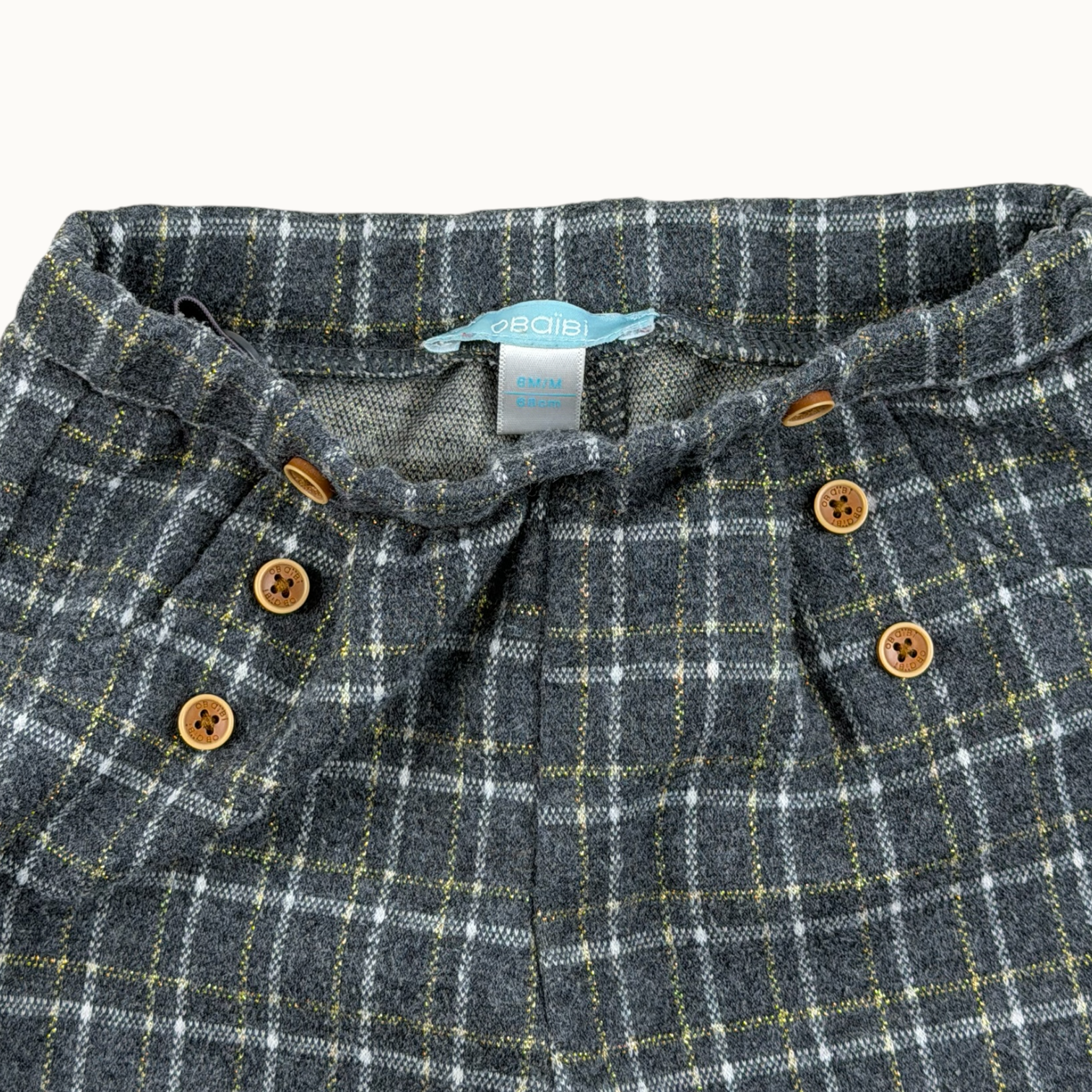 Pantalon à carreaux - 6 mois