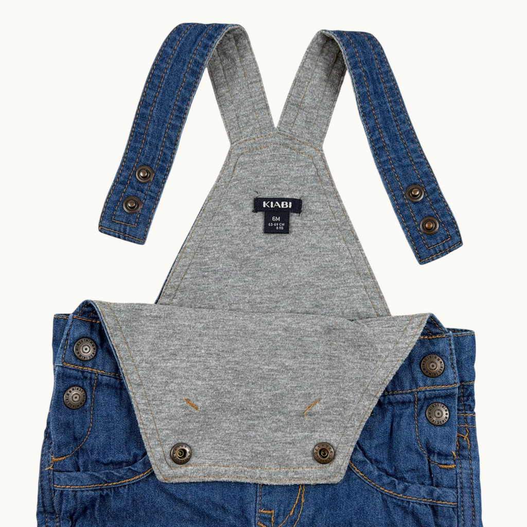 Salopette denim - 6 mois