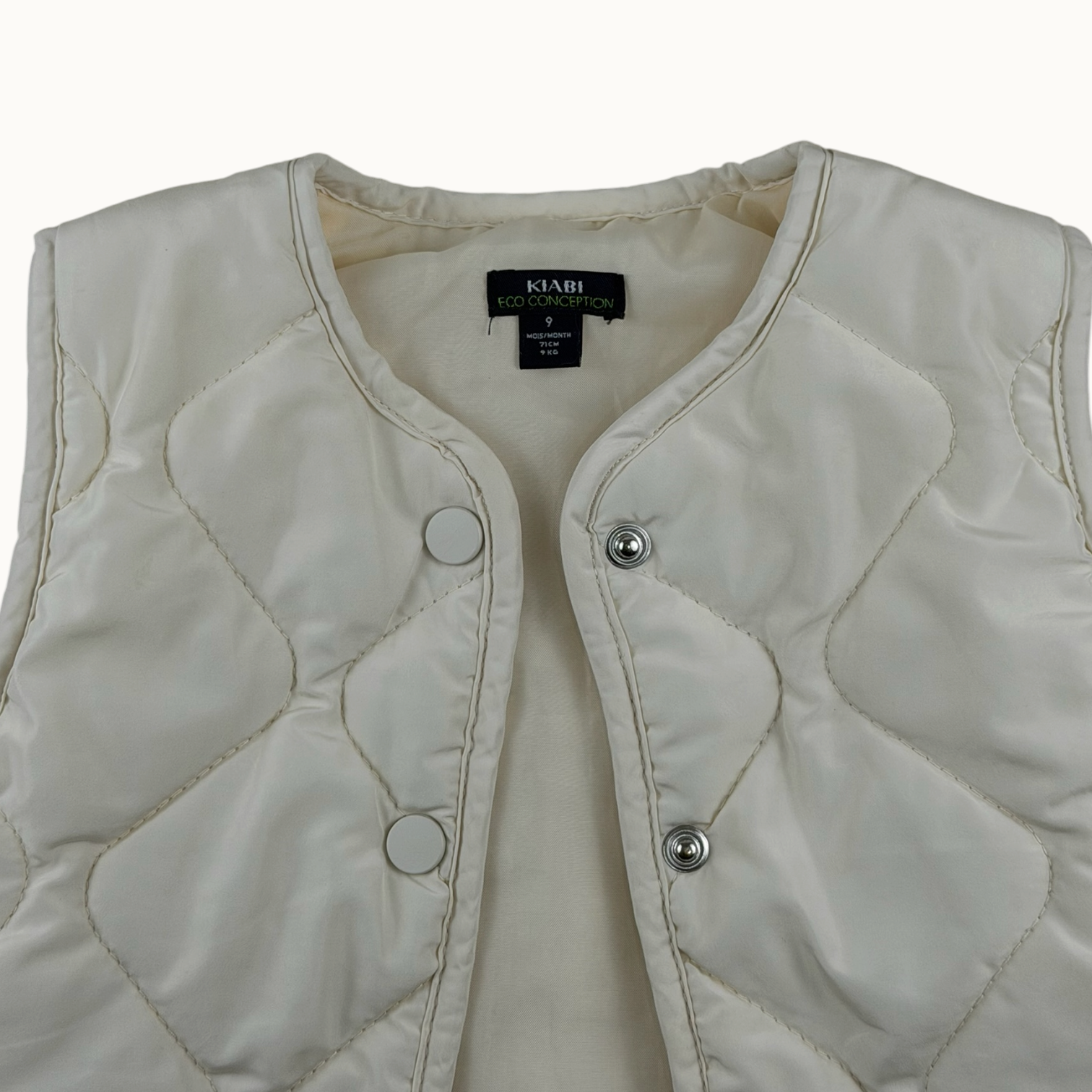 Veste matelassée sans manche - 9 mois