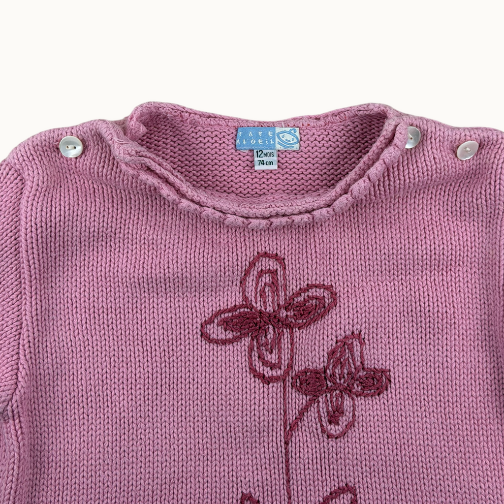 Pull maille TAO vintage - 12 mois