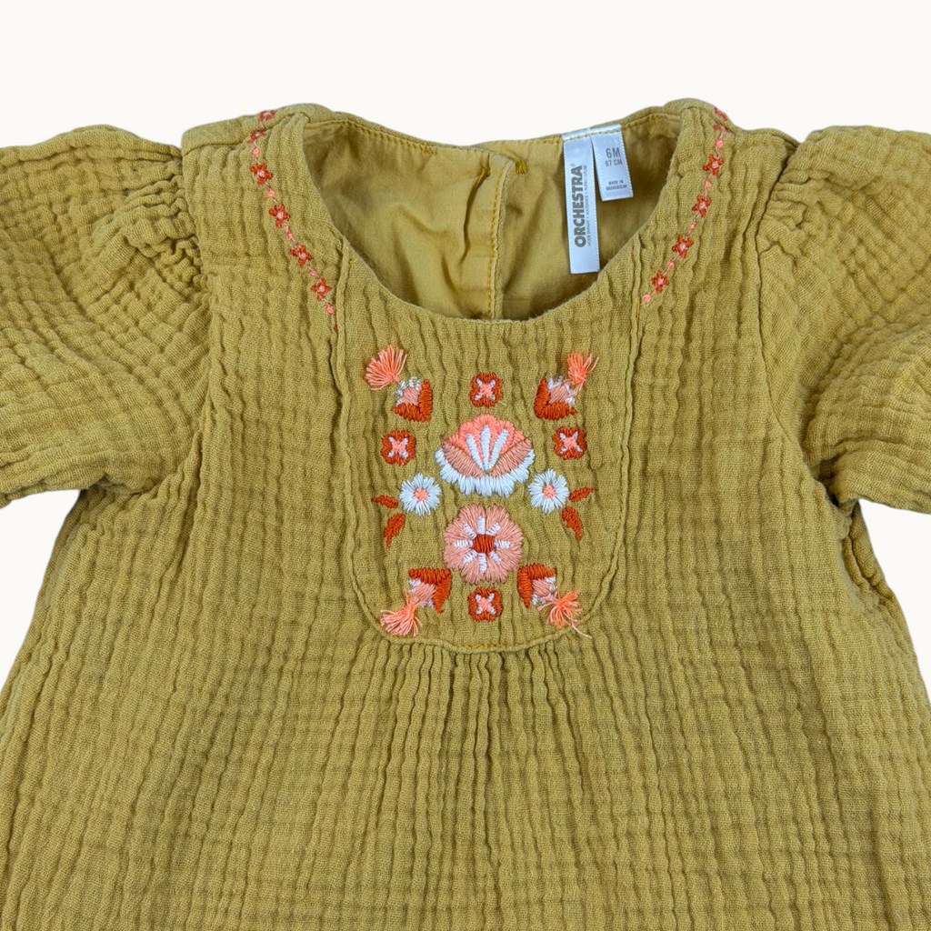 Robe gaze de coton - 6 mois